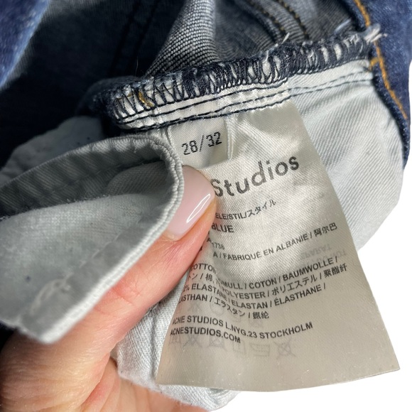 Acne Studios | Skin 5 Jeans in Used Blue 28 - Picture 4 of 8